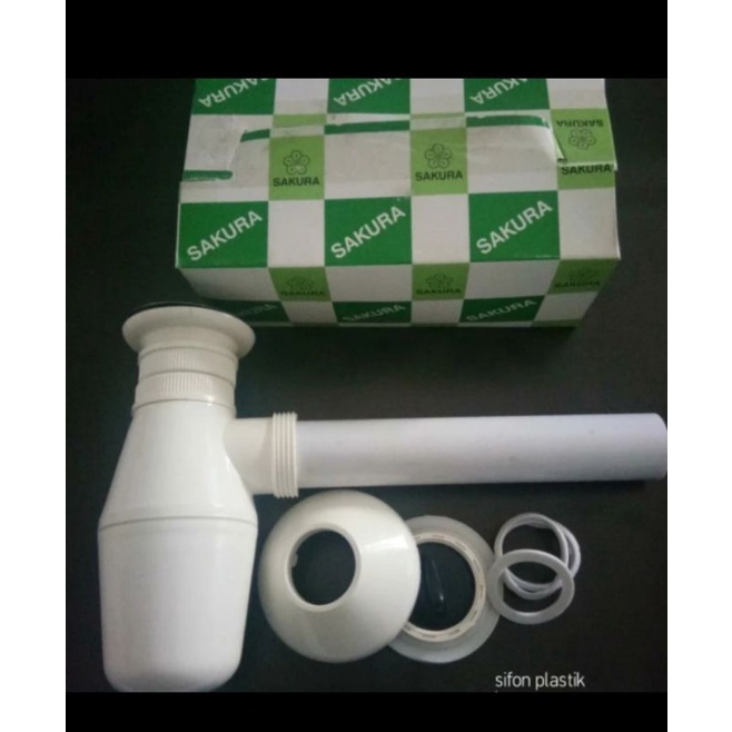 Sifon PVC sakura plastik wastafel