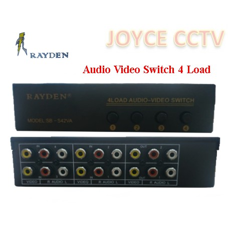Rayden 4 Load Video-Audio Switch CCTV