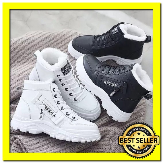 Fashion Style Korea Pvn Sepatu Sneaker Sneakers Cewek Wanita Dewasa Warna Salem Putih Coklat Bermoti