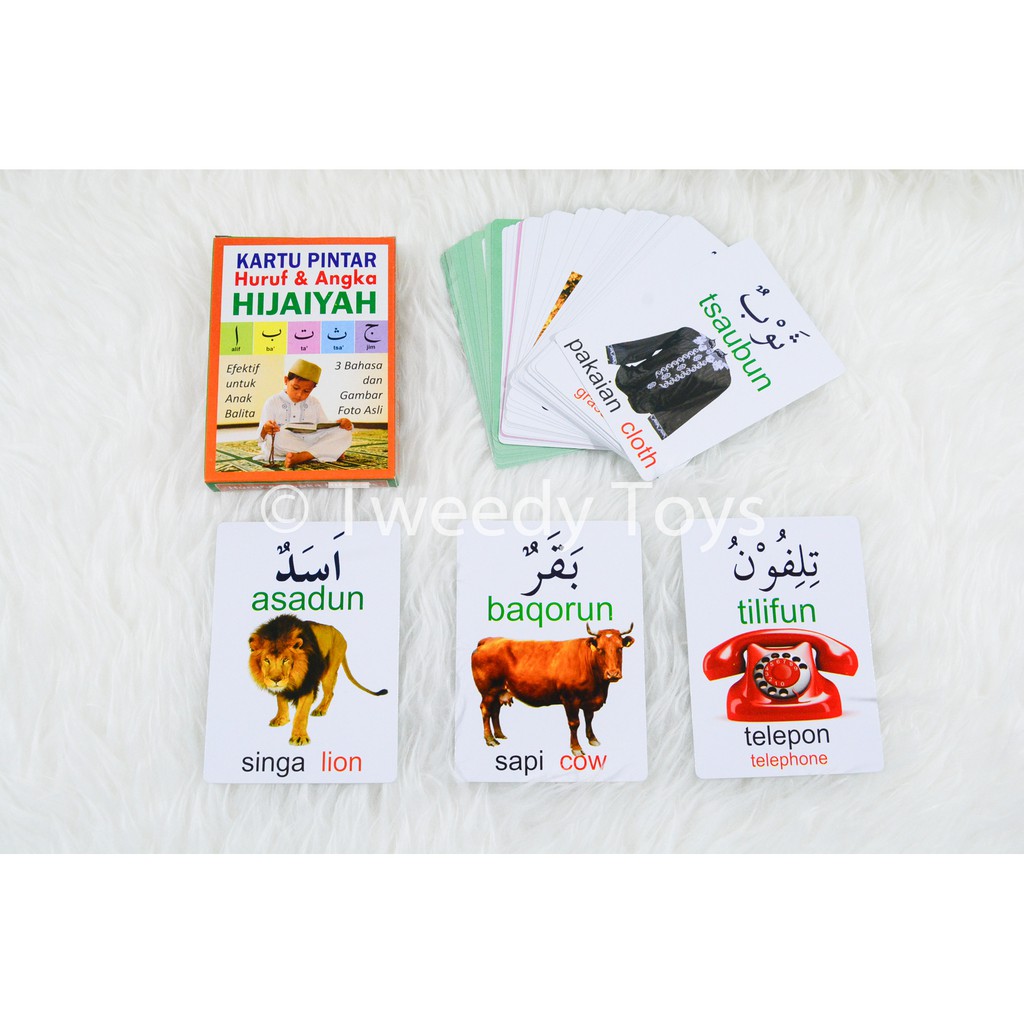 TweedyToys - Flashcard Kartu Pintar Hijaiyah Murah