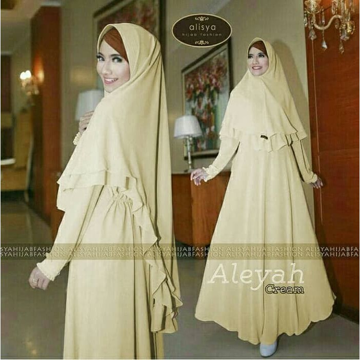NISSA SABYAN  Gamis / Baju / Pakaian Wanita Muslim Aleyah Syari