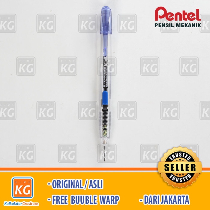 

Pensil Mekanik Pentel Techniclick 0.5 mm PD105T-P Caplet PD-105T Paket - Biru, Tanpa Kemasan