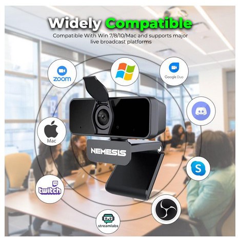 Webcam NYK NEMESIS A75 A50 HEXA FULL HD1080 30FPS / Webcam NYK NEMESIS A75 EVEREST 1080P