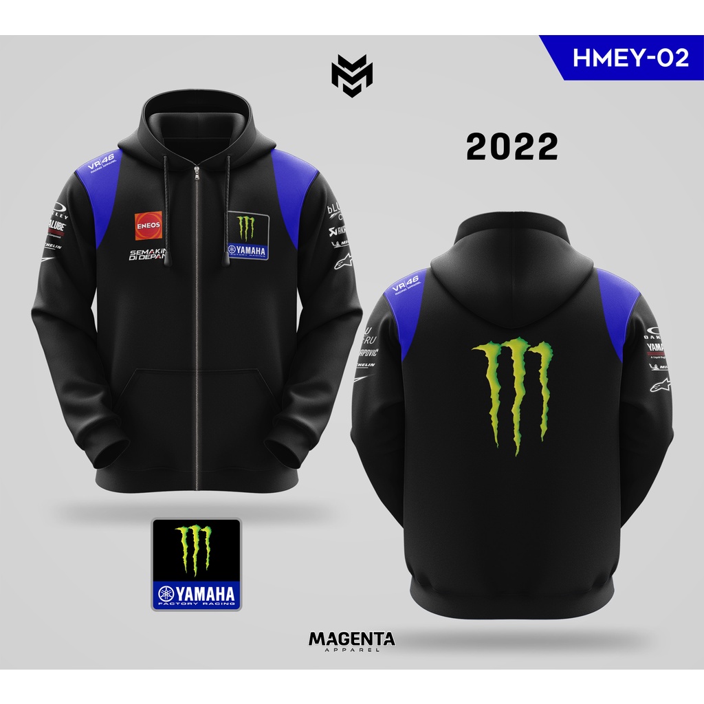 Jaket Hoodie Zipper MotoGP - Yamaha ME Factory Racing