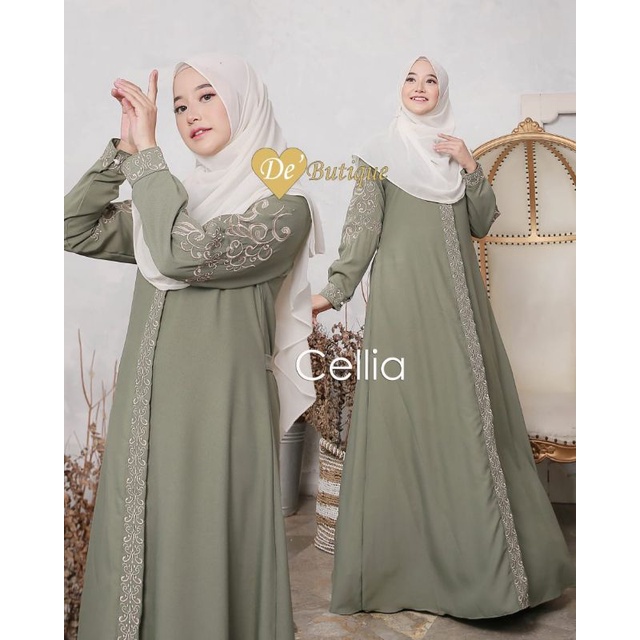 Cellia dress ORI DEBUTIQUE / GAMIS ITY CREPE