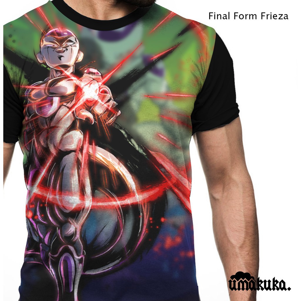 Kaos dragonball fullprint terlaris / frieza dragonball / goku dragonball / goku dragon terlaris