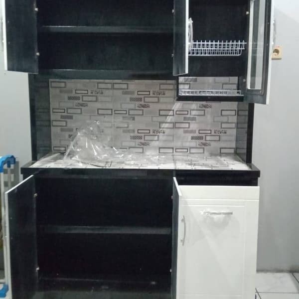 rak piring 3 pintu / lemari sayur