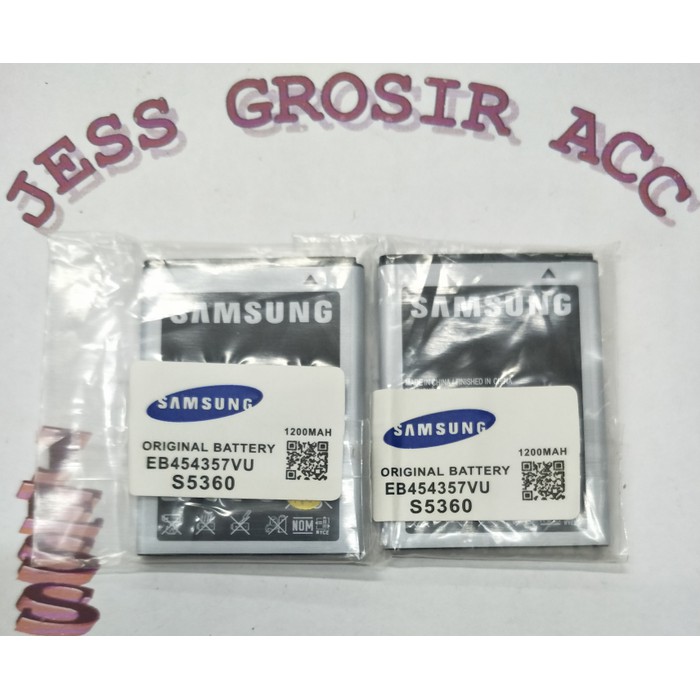 Baterai Battery Original SAMSUNG GALAXY Young S5360 , B5330 , S5368 - Hitam