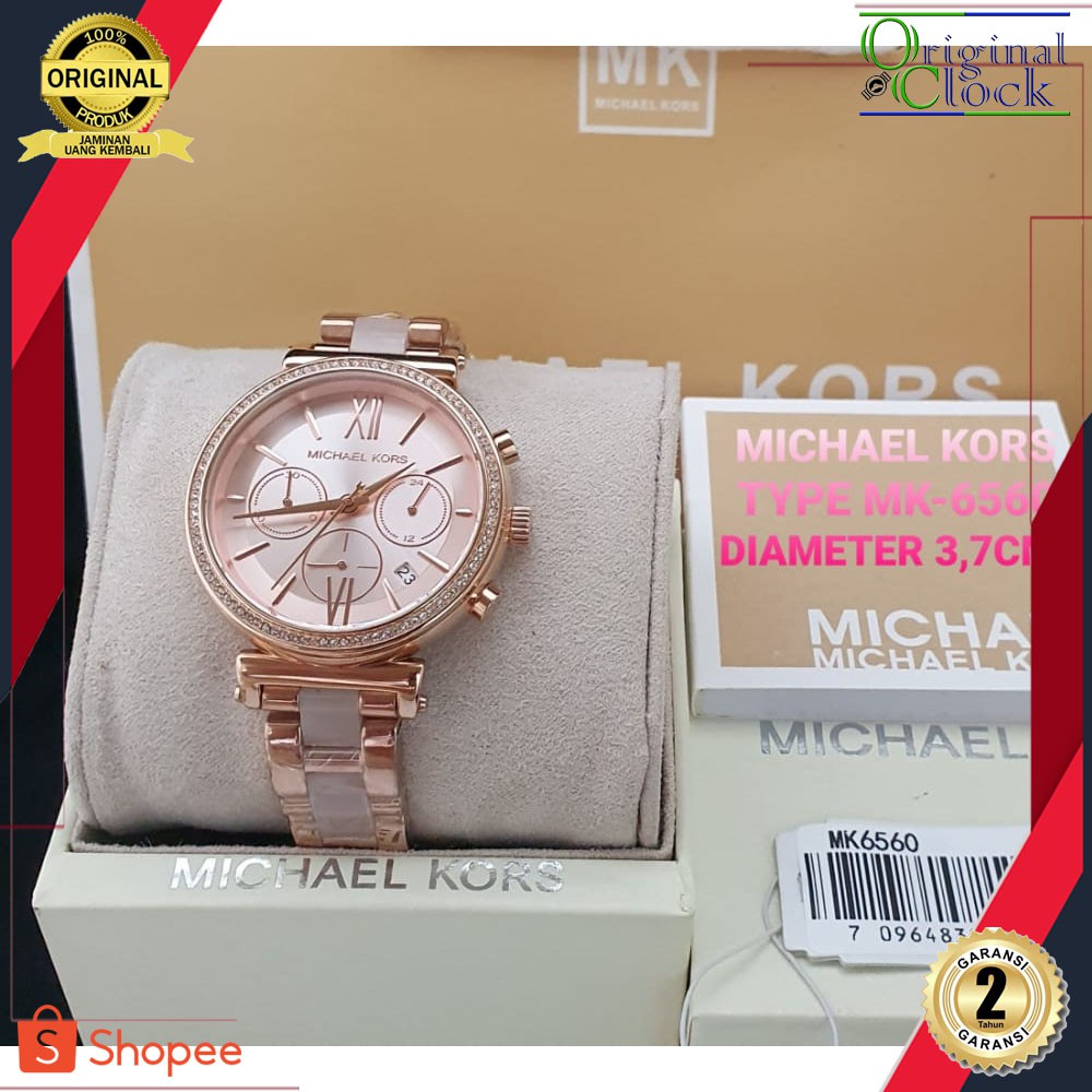 JAM TANGAN PRIA WANITA | RANTAI | KULIT | KARET | MURAH | WANITA M1CHA3L K0RS | MK 6560 STRAP ALL ST