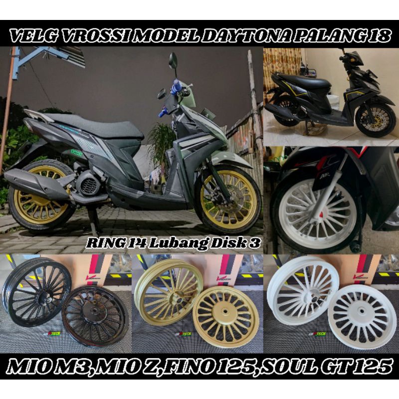 VELG VROSSI GALAXY DAYTONA UK 185 215 RING 14 MIO M3 MIO Z FINO 125 SOUL GT 125