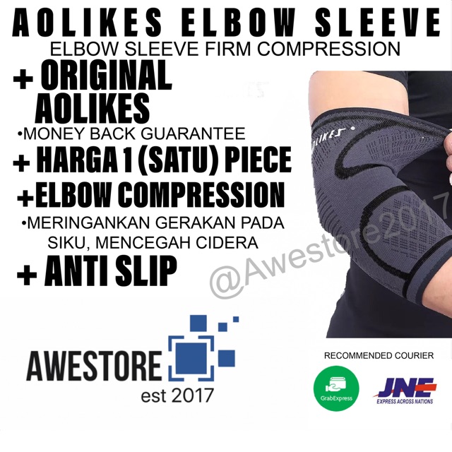 AOLIKES Elbow Support Wrap Sleeve Sleeves Siku Wrist Compression Gym