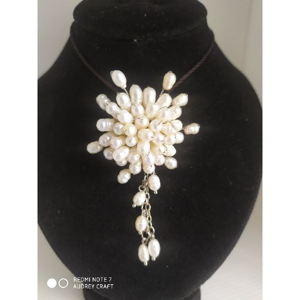 Bros Mutiara Lombok Asli Hasil Budi Daya Air Tawar.100% Asli Original. dan handmade