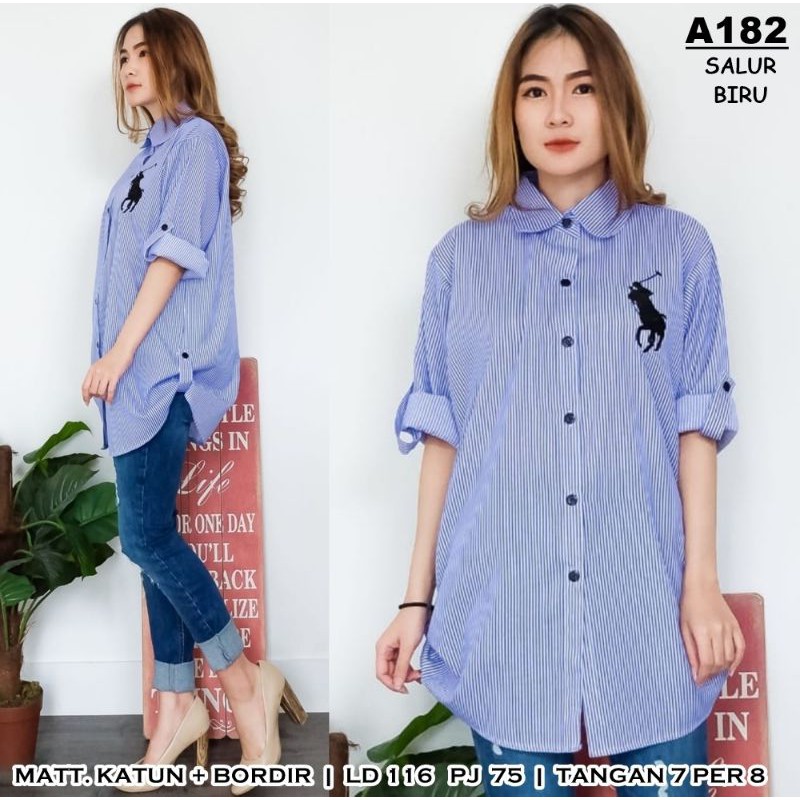 BISA COD KEMEJA POLUR JUMBO LD 116 PJG 75 KK
