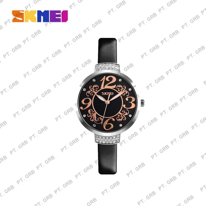 Jam Tangan Wanita Analog SKMEI 9160 Black Water Resistant 30M