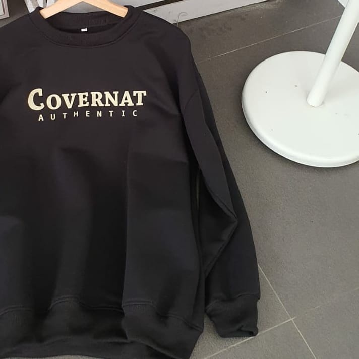 Convernat XXL Sweater Atasan Pria Wanita Gaya Kekinian Bahan Fleece