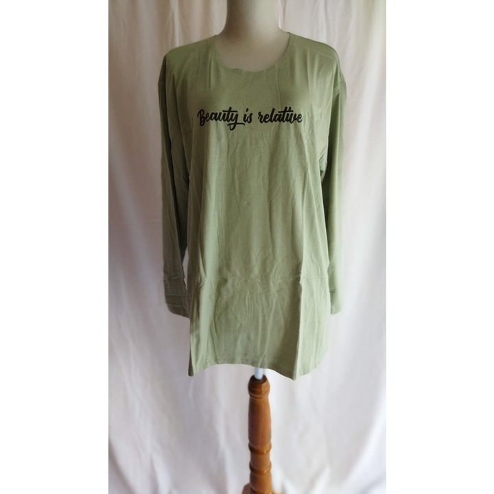 Kaos Wanita Lengan Panjang Lemone Super Jumbo SIze 5XL
