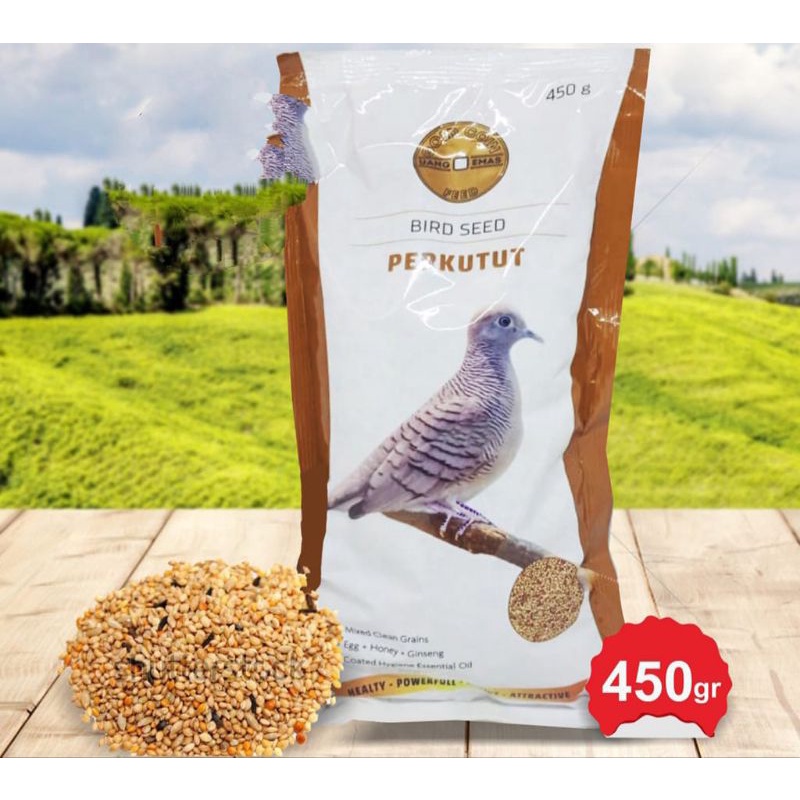 gold coin perkutut pakan burung perkutut