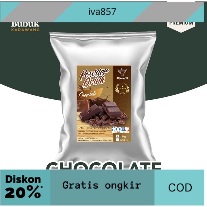 

PROMO Chocolate PREMIUM coklat javaland 1kg GRATIS ONGKIR