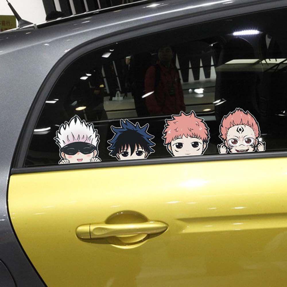 Lanfy Stiker Mobil Anti Gores Karakter Anime Figure DIY Lucu Vinyl Decal