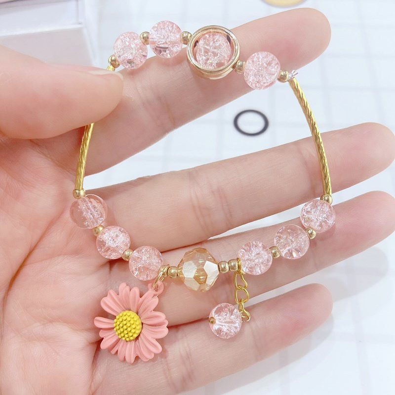 Gelang Bangle Manik-Manik Bunga Aster Untuk Hadiah