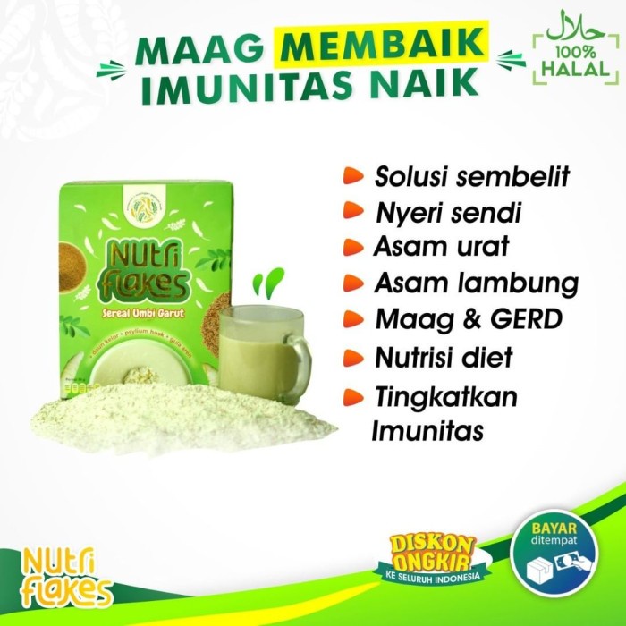 

NUTRIFLAKES UNTUK ASAM LAMBUNG DAN MAAG - Nutri flakes Sereal