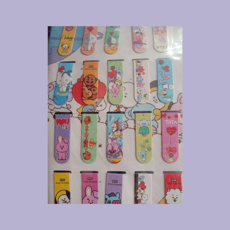 

pembatas buku magnet karakter