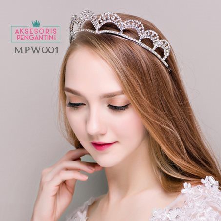 [PRODUK FAVORIT] MAHKOTA PENGANTIN AKSESORIS WANITA CROWN WEDDING MPW001