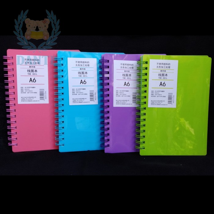 

[RESTOCK] Notebook Spiral A6 THE COIL B10112 WARNA - Satuan
