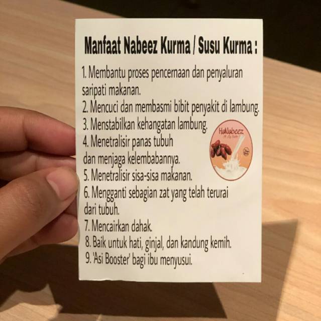 125ml Susu Kurma Hanabeez Nabeez Kurma Air Rendaman Kurma Asi Booster Shopee Indonesia