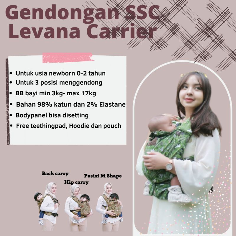 Cuddle me levana gendongan bayi depan perlengkapan bayi gendongan SSC Levana cuddle me Gendongan cud