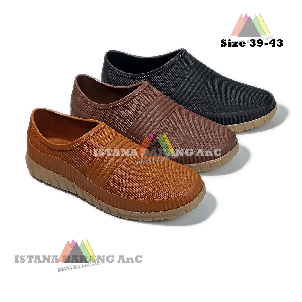 Sepatu Slip On Karet Pria ATT NBX 663 Ukuran 39-43