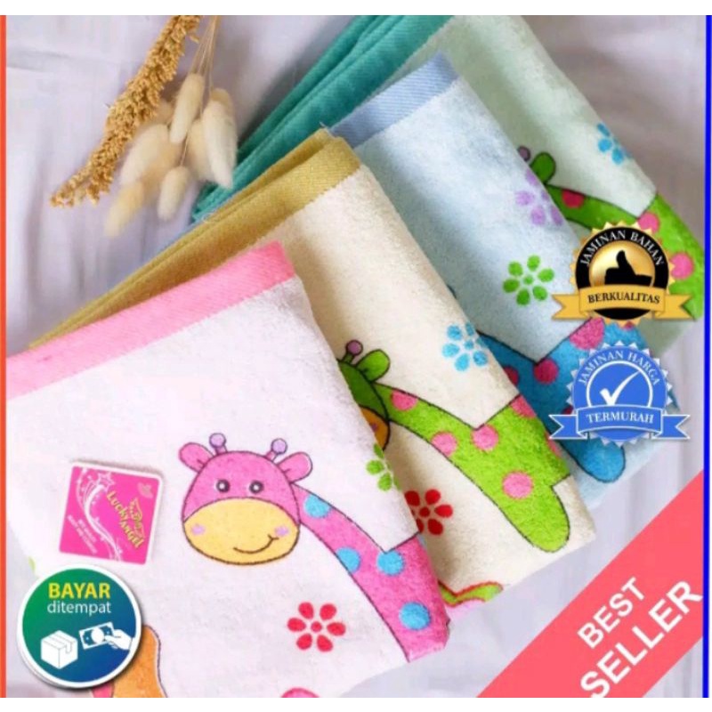 Handuk Bayi lembut tebal bahan microfiber/ Handuk bayi ukuran tanggung 100x50