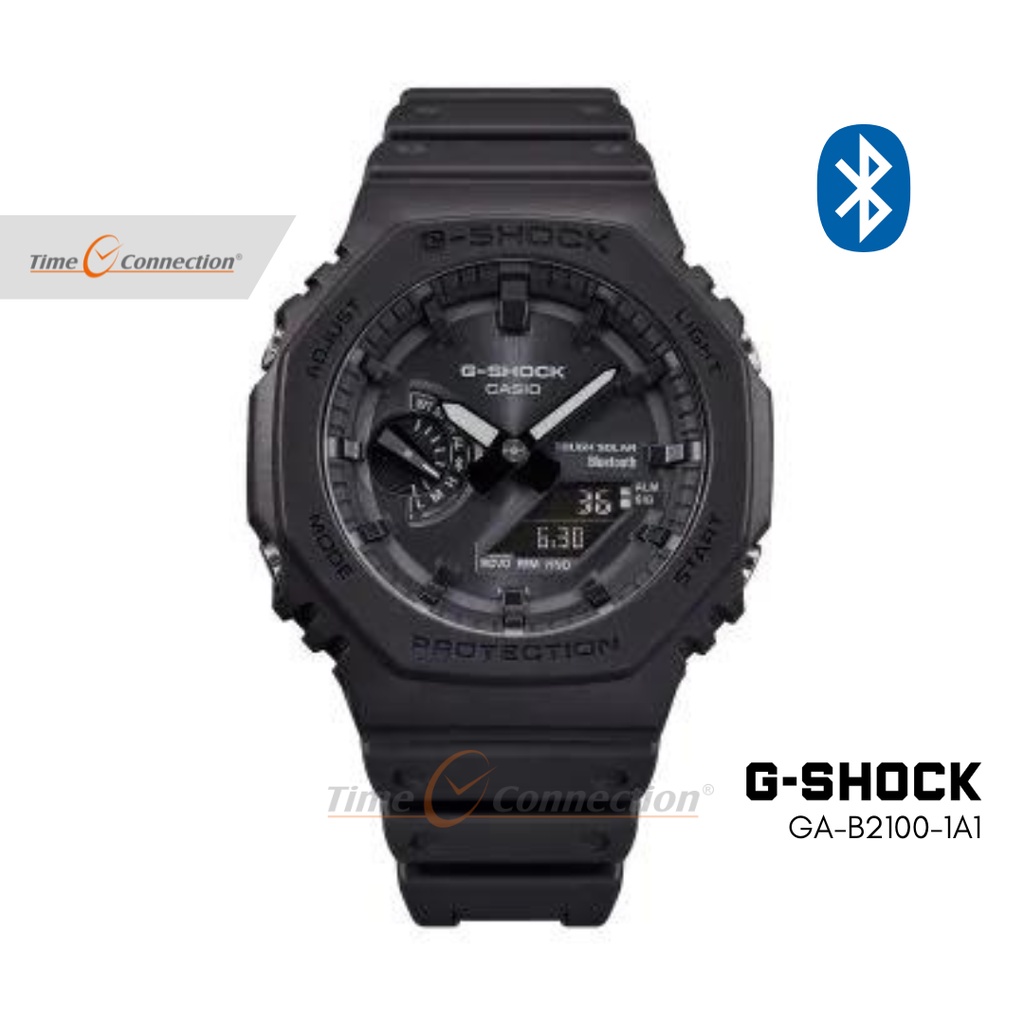 Casio G-SHOCK GA-B2100-1A1 Original / Jam Tangan Pria Analog Digital / Gshock Bluetooth Tough Solar 