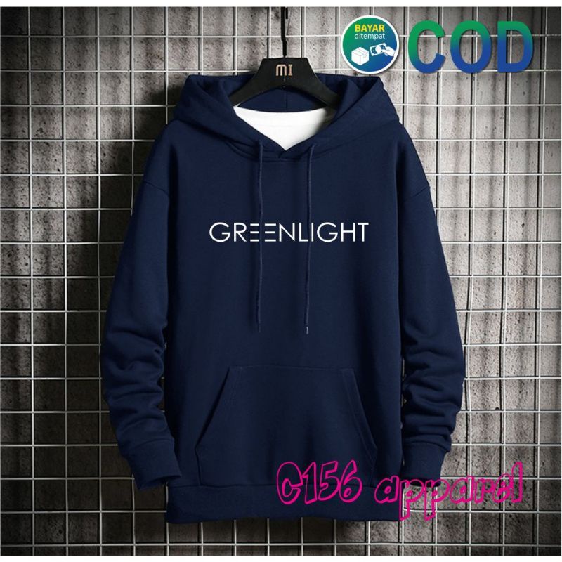 BEST SELLER! Sweater Hoodie GREENLIGHT Jemper Pria Wanita Distro Premium Bahan Fleece Tebal