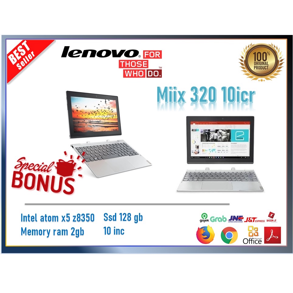 Laptop Lenovo Miix 320 ram2 ssd128 silver
