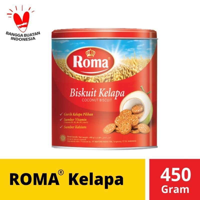 ROTI KALENG ROMA KELAPA 450g