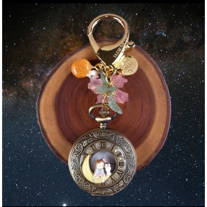 Jasmine Tease chang'e pocket watch keyring