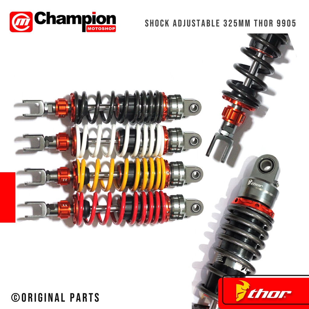 Peredam Kejut Shock Adjustable 300mm 325mm 9905 Thor