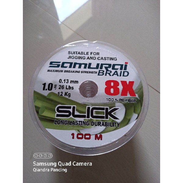 PE Samurai Slick X8 100 Meter