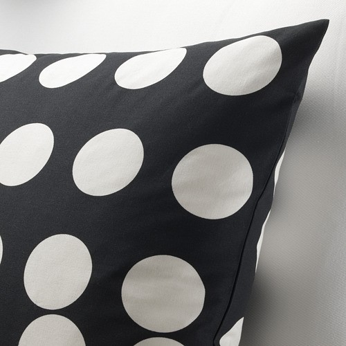 KLARASTINA Sarung bantal kursi 50x50 cm hitam putih