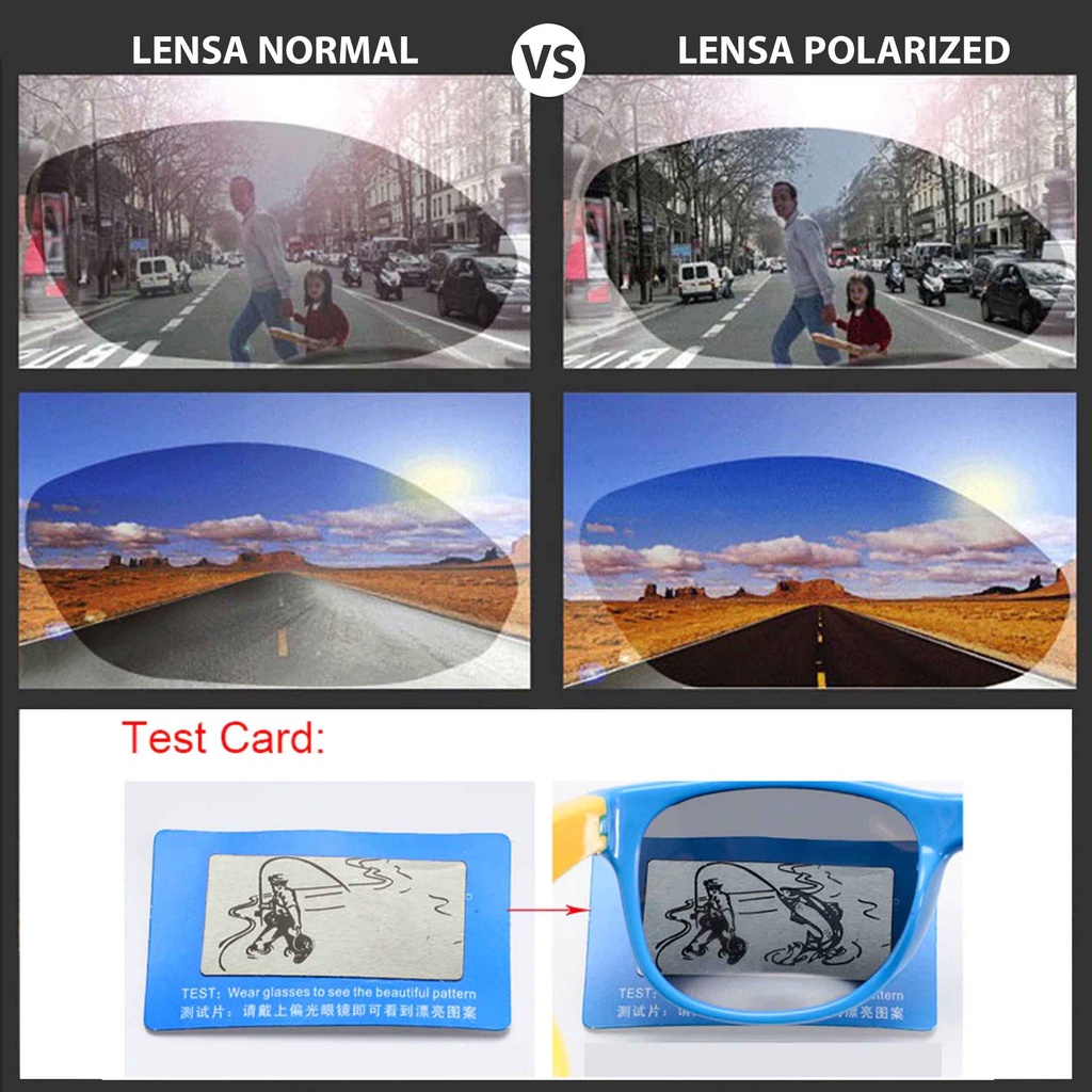 Kacamata Anak - UV400/Polarized - Flexible Sunglasses-1