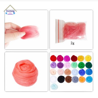 DIY Needle Felting Set - Set Alat Felting dan Serat Woll