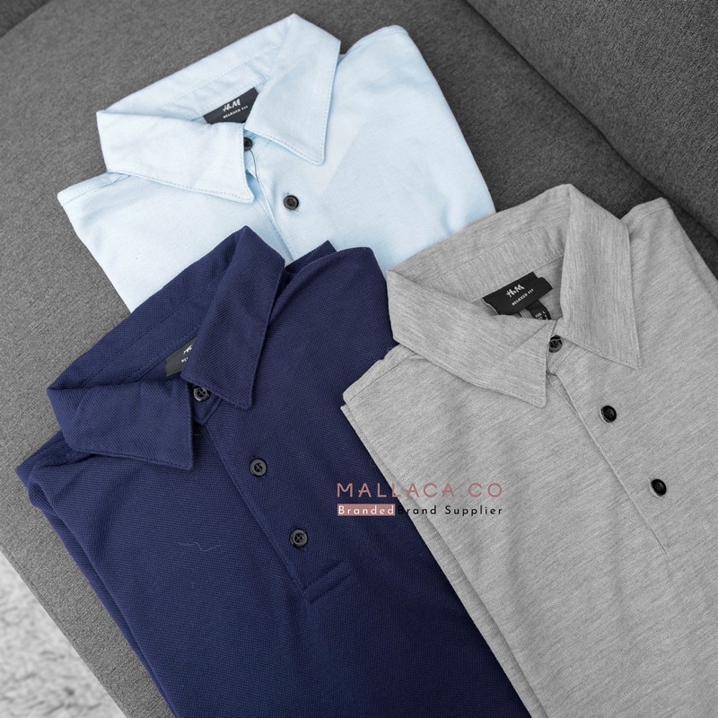 Polo HM Bahan adem comfy pakaian pria unisex