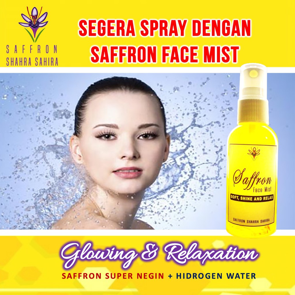 Face Mist Saffron ORIGINAL Safron Face Mist Obat Jerawat 60 ML