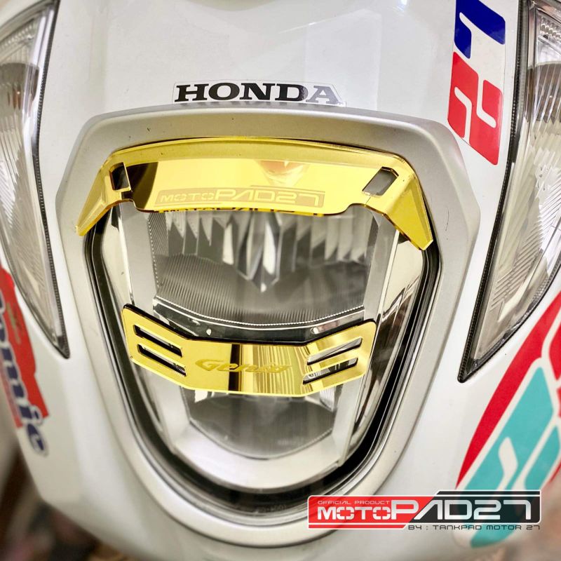 Motopad27 Garnish Genio Garnis Cover Lampu Depan Headlamp Honda Genio 110 2021