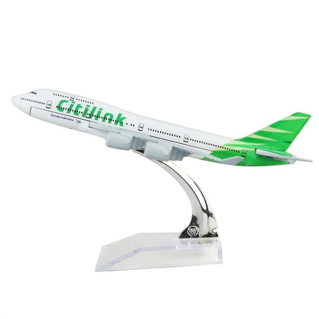 Super Murah! MINIATUR DIECAST PESAWAT CITILINK INDONESIA PAJANGAN HIASAN PESAWAT