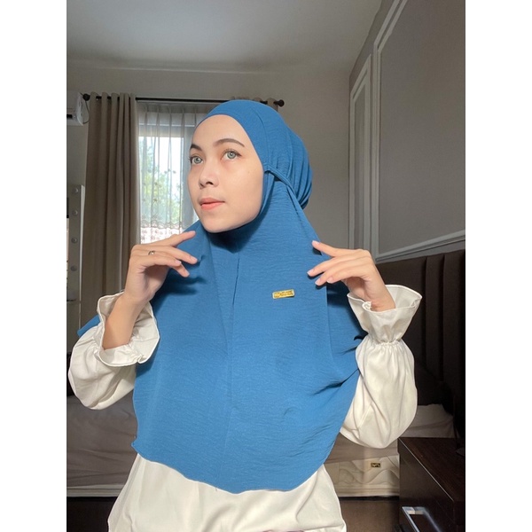 QORY BERGO HIJAB INSTAN ELEGANT bergo instan crinkle airflow kerudung bergo maryam