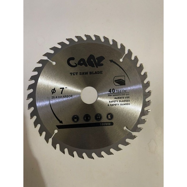 CIRCULAW SAW BLADE 7INCH 40MATA - MATA GERGAJI POTONG KAYU TCT 7×40T