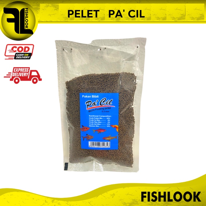 makanan pakan micro pelet pellet ikan kecil pacil 0,5 mm