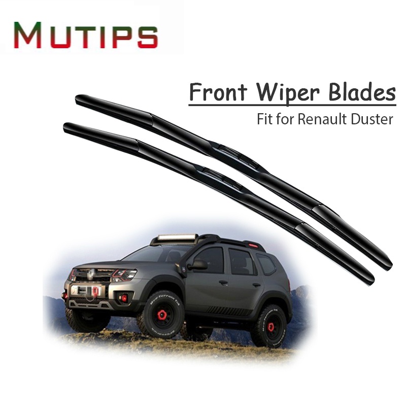 1 Set Karet Wiper Kaca Depan Mobil Untuk Renault Dacia Duster MK1 MK2 2018 2017-2009